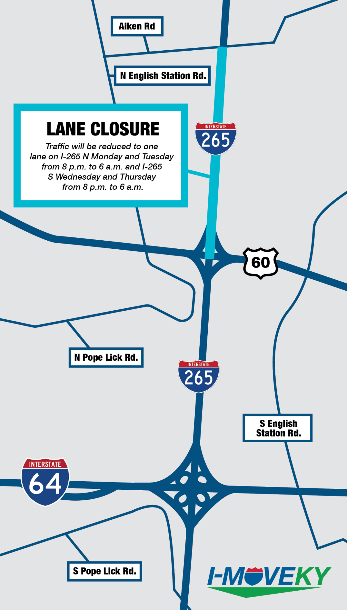 Week Ahead Lane closures planned on I71 and I265 for ongoing